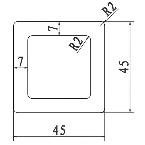 Балясина 3D SINGARAJA PG 45х45х2900 Черный