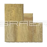 Тротуарная плитка Прямоугольник, Color Mix Каштан, 40 мм