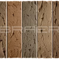 Облицовочный кирпич БРАЕР Баварская кладка, кора дуба, 1 НФ