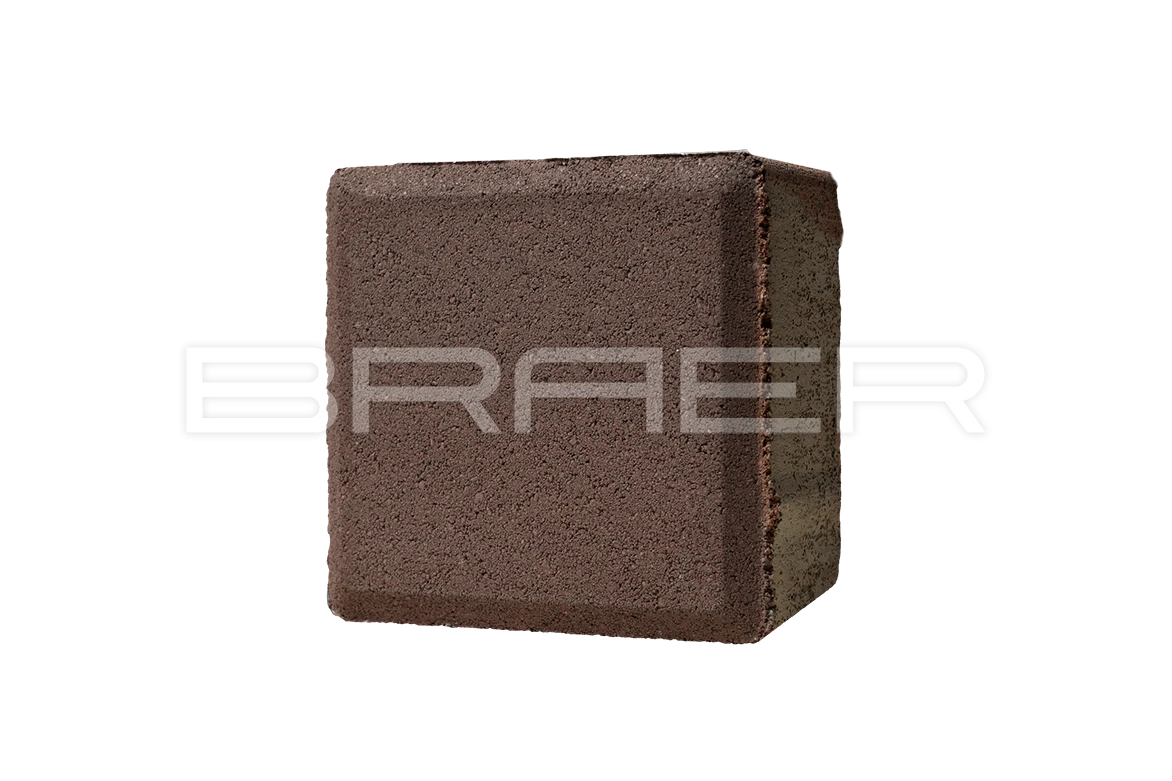 Тротуарная плитка Лувр, Коричневый, 100х100 мм, 60 мм Тротуарная плитка Лувр, Коричневый, 100х100 мм, 60 мм