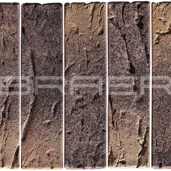 Облицовочный кирпич БРАЕР кладка Этна, кора дуба, 1 НФ