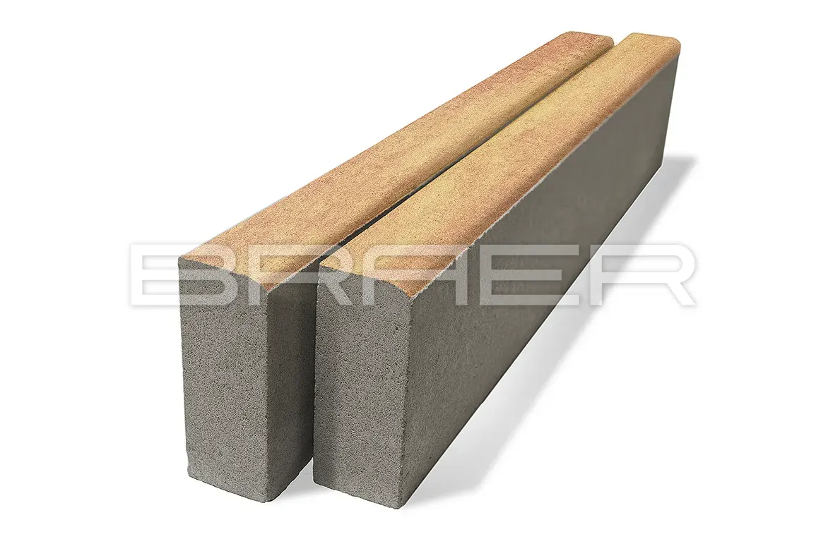 Бордюрный камень Бордюр тротуарный БР 100.20.8, Color Mix Рассвет Бордюрный камень Бордюр тротуарный БР 100.20.8, Color Mix Рассвет