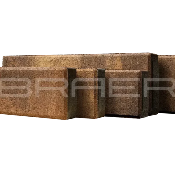 Тротуарная плитка Домино, Color Mix Каштан, 60 мм