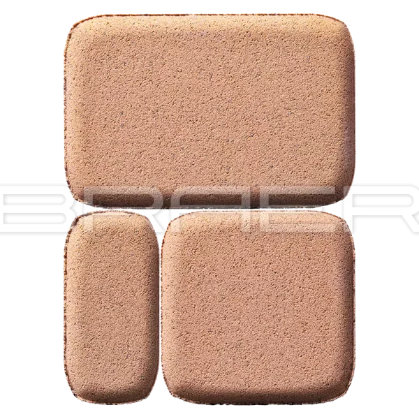 Тротуарная плитка Классико, Коралловый, 60 мм