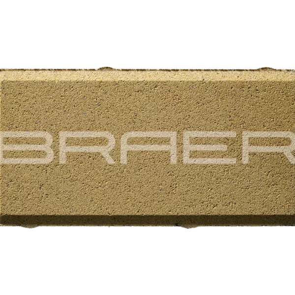 Тротуарная плитка Прямоугольник, Жёлтый, 60 мм