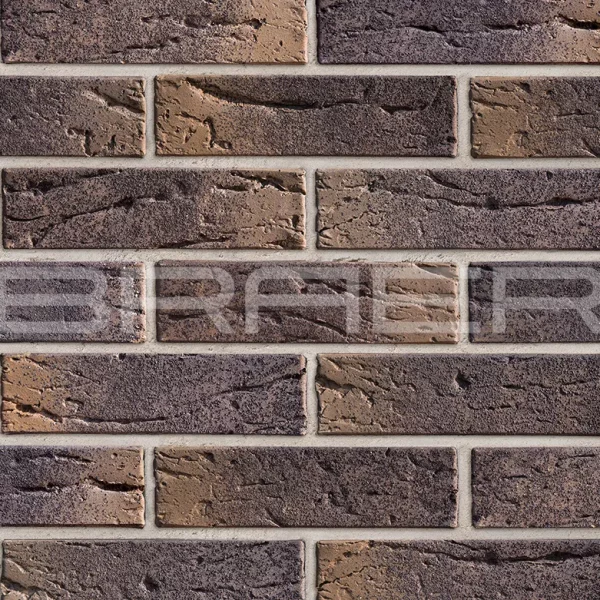 Облицовочный кирпич БРАЕР кладка Этна, кора дуба, 1 НФ