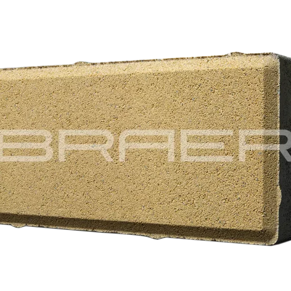 Тротуарная плитка Прямоугольник, Жёлтый, 60 мм