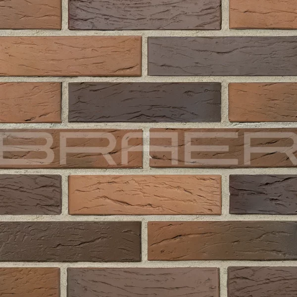 Облицовочный кирпич БРАЕР кладка Глосса, риф, 1 НФ
