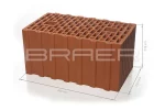 Керамические блоки BRAER Ceramic Thermo 12.4 НФ (Крупноформатный поризованный блок 44)