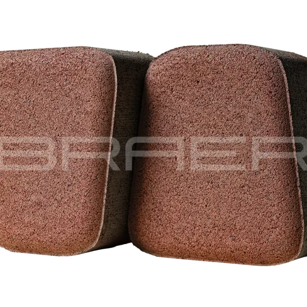 Тротуарная плитка Классико круговая, Винный, 60 мм