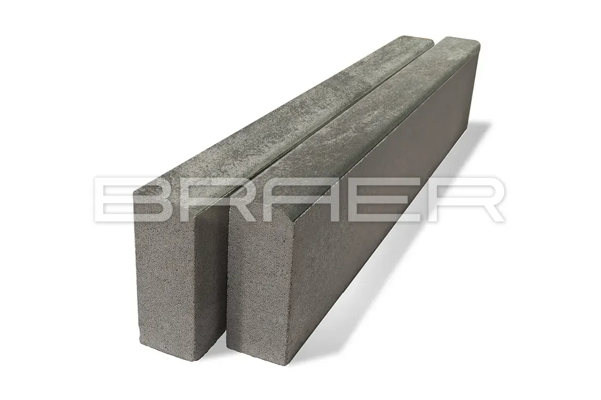 Бордюрный камень Бордюр тротуарный БР 100.20.8, Color Mix Туман Бордюрный камень Бордюр тротуарный БР 100.20.8, Color Mix Туман