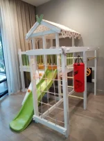 Игровой комплекс Савушка Baby 4 оливковый