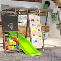 Игровой комплекс Савушка Baby 4 оливковый