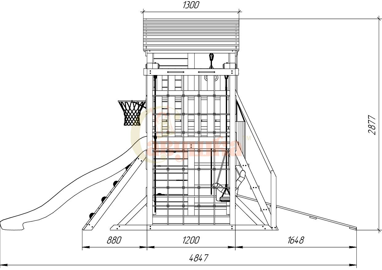 Детская площадка Савушка Мастер 4 Семейная Детская площадка Савушка Мастер 4 Семейная
