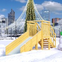 Зимняя горка Савушка Зима Wood 12/1