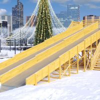 Зимняя горка Савушка Зима Wood 1