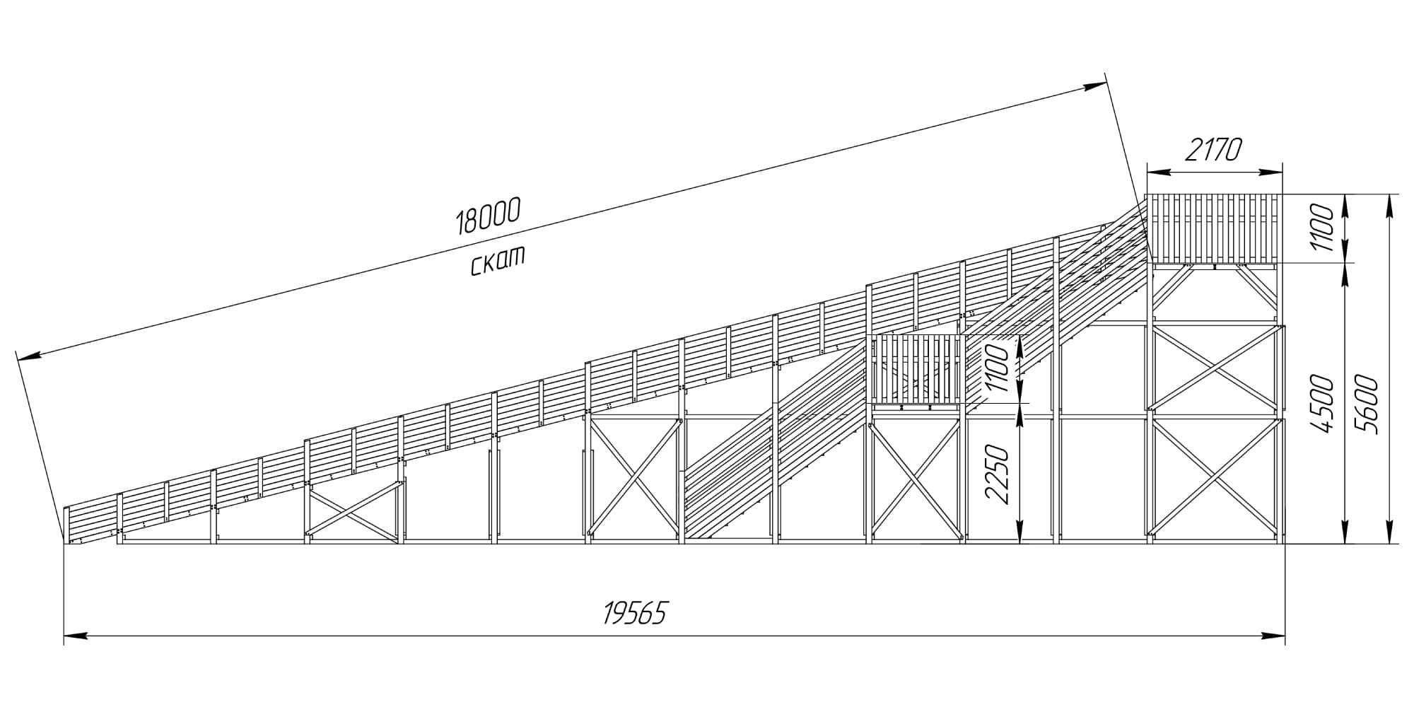 Зимняя горка Савушка Зима Wood 12/1 Зимняя горка Савушка Зима Wood 12/1
