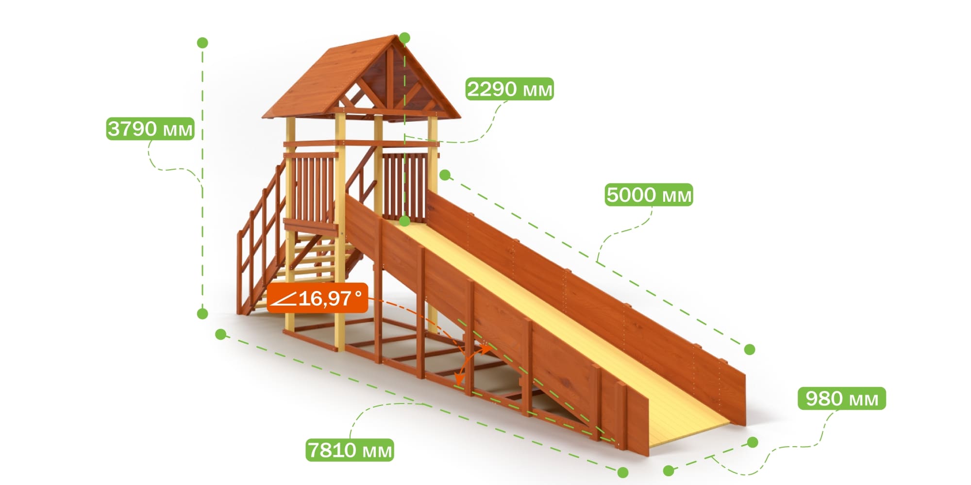 Зимняя горка Савушка Зима 5 (скат 5м) Зимняя горка Савушка Зима 5 (скат 5м)
